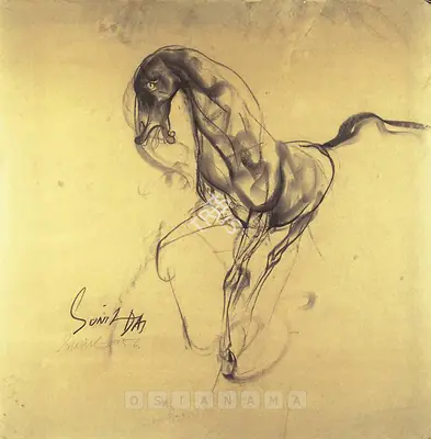 Das, Sunil (Artist). Horse Series. Charcoal on paper, 1956 | Drawing | FineArts | 00376583