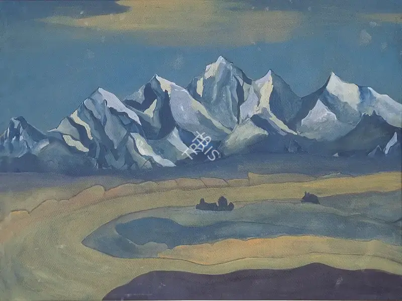 Roerich, Nicholas (Artist). Untitled (Amid The Himalayas). Tempera on paper, c.1945 | Painting  | 00879838