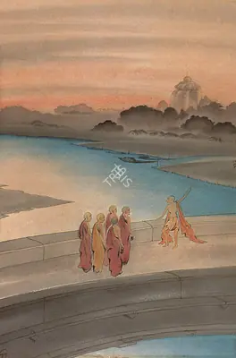 Tagore, Gaganendranath (Artist). Chaitanya Series. Watercolour on paper, c.1913 | Painting | FineArts | 00373200