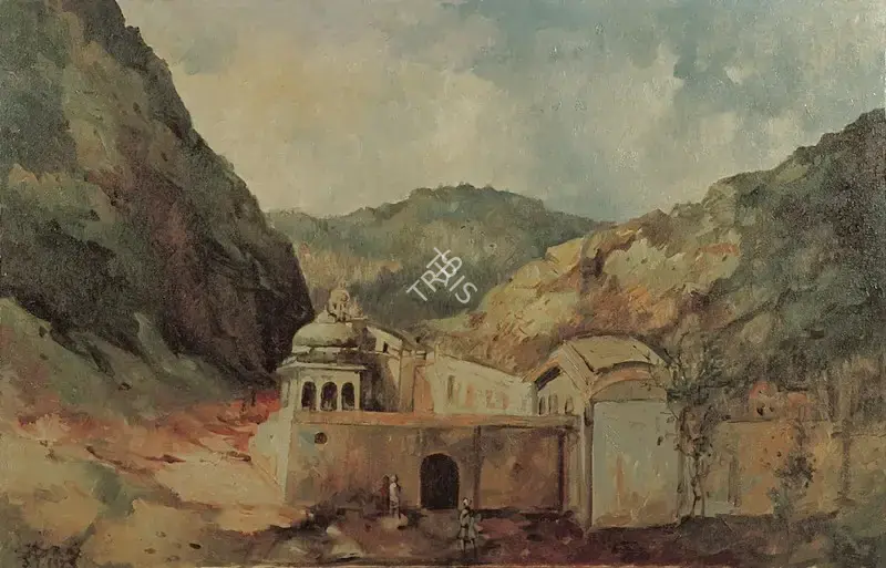 Ray, Shyamal Dutta (Artist). Rajasthan Landscape. Oil on canvas, 1953 | Painting | FineArts | 00373463