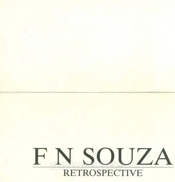 Souza, F.N. (Artist). F. N. Souza - Retrospective. New Delhi: Art Heritage, 1987 | Solo Exhibition Invitation | FineArts | 00859702