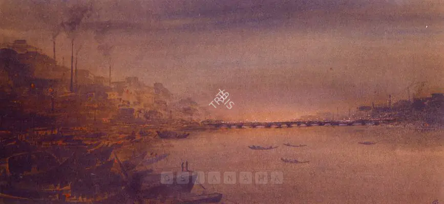 Tagore, Gaganendranath (Artist). The Sleepless City. Watercolour on paper, 1915 | Painting | FineArts | 00755327