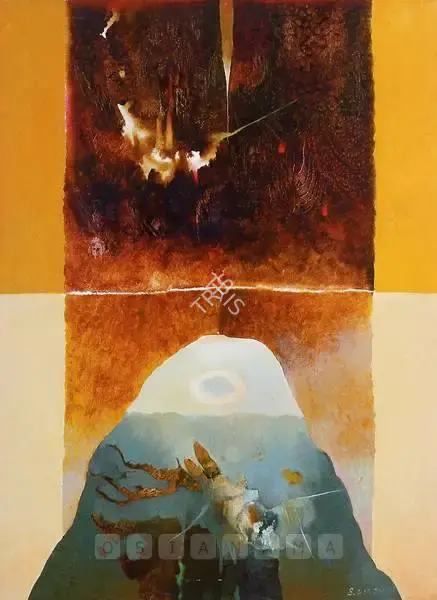Dasgupta, Bimal (Artist). Untitled. Acrylic on canvas, 1989 | Painting  | 00881665