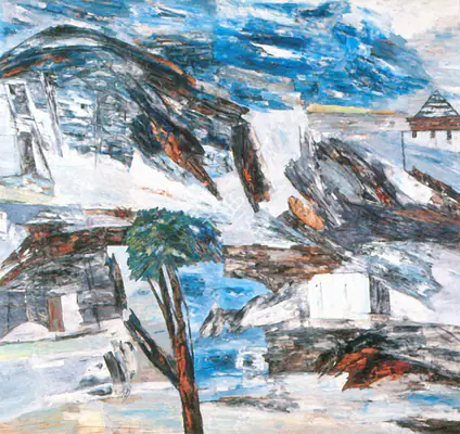 Ramkumar (Artist). Landscape. Oil on canvas, 1990 | Painting  | 00876732