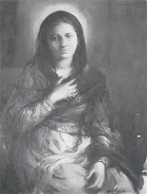 Trindade, A.X. (Artist). Madonna with Halo. Oil on canvas, 1932 | Painting | FineArts | 00371181