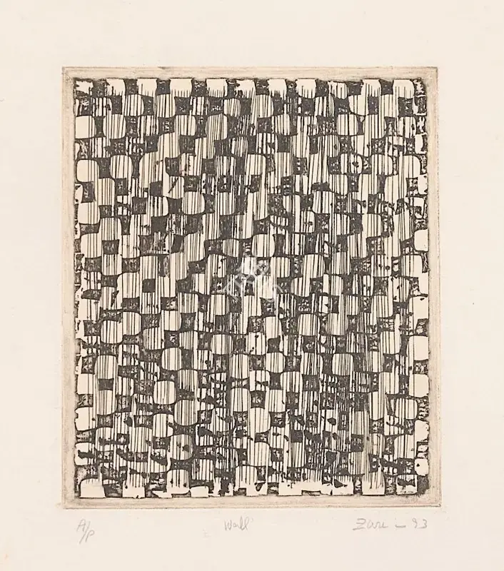 Hashmi, Zarina (Artist). Wall. Etching on paper, 1993 | Graphic Art | FineArts | 00416744