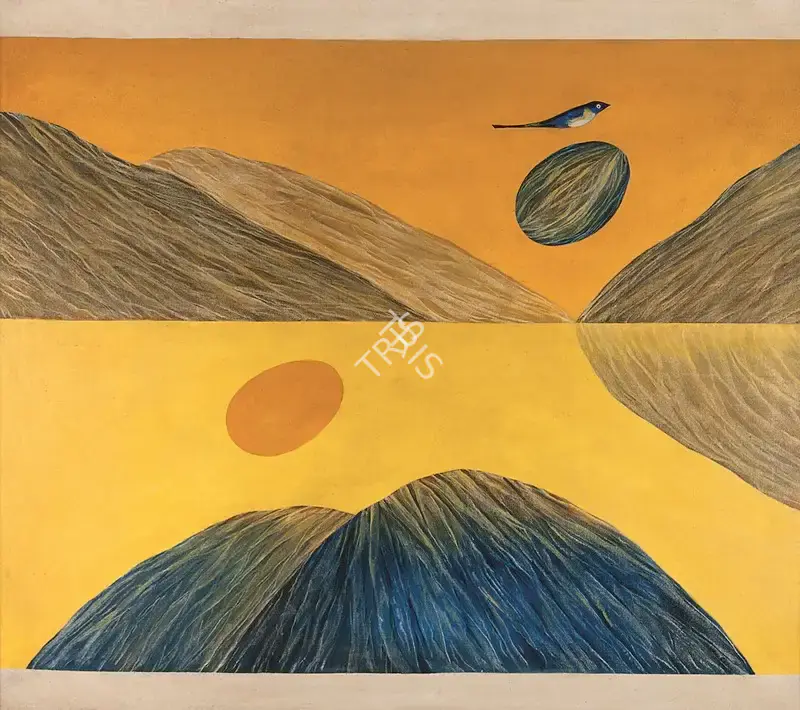 Swaminathan, J. (Artist). Mountain, Bird & Tree series. Oil on canvas, 1988 | Painting | FineArts | 00332110