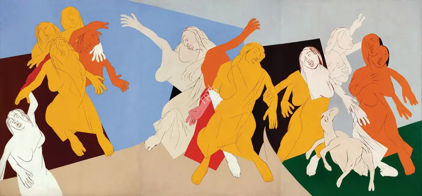 Mehta, Tyeb (Artist). Celebration. Acrylic on canvas, 1995 | Painting | FineArts | 00375430