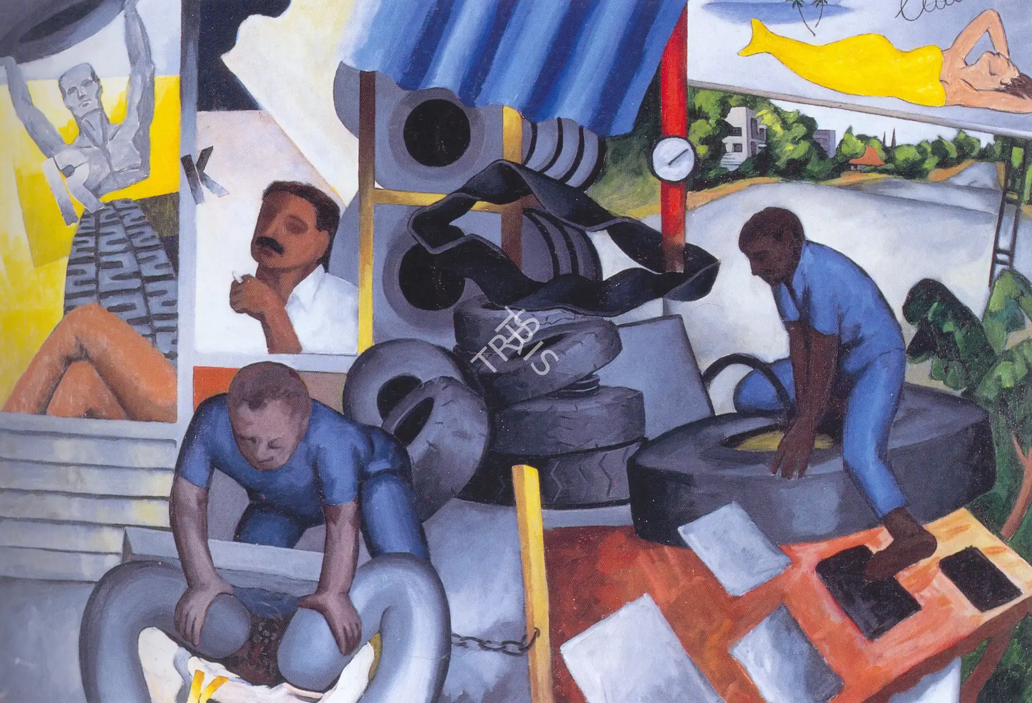 Patwardhan, Sudhir (Artist). Keralite. Oil on canvas, 1992 | Painting | FineArts | 00372451
