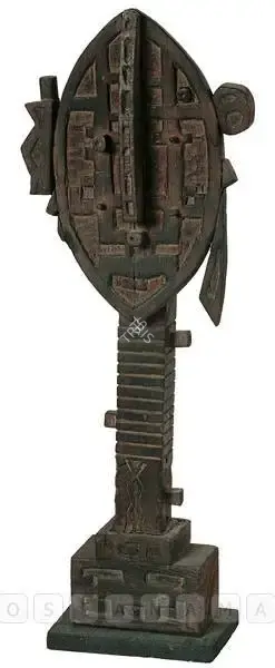 Bhagat, Dhanraj (Artist). Portrait. Wood, 1963 | Sculpture | FineArts | 00600784