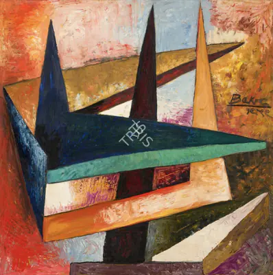 Bakre, S.K. (Artist). Untitled. Oil on masonite, 1959 | Painting | FineArts | 00355322