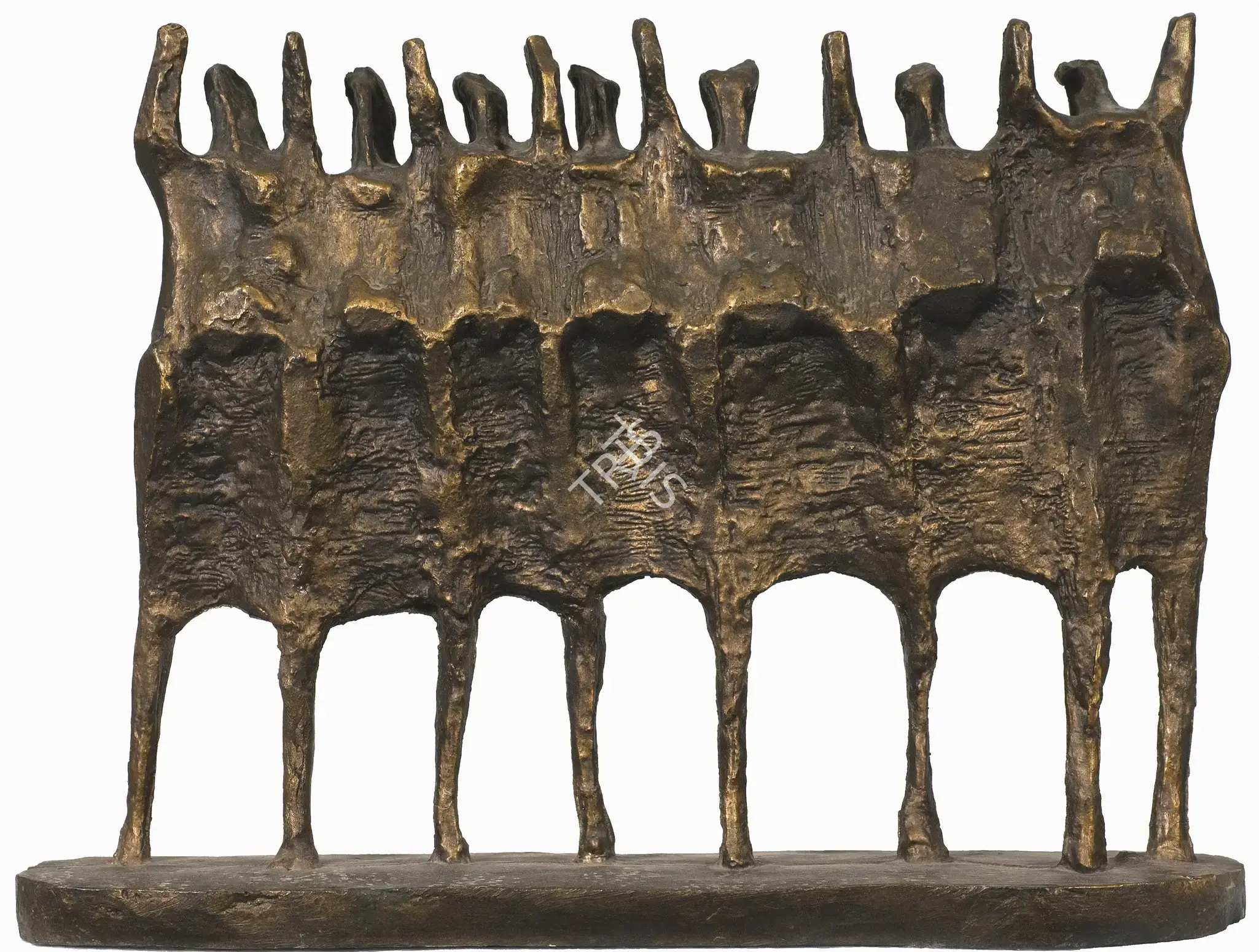 Reddy, Krishna (Artist). Demonstrators. Synthetic Resin, 1969 | Sculpture | FineArts | 00755814