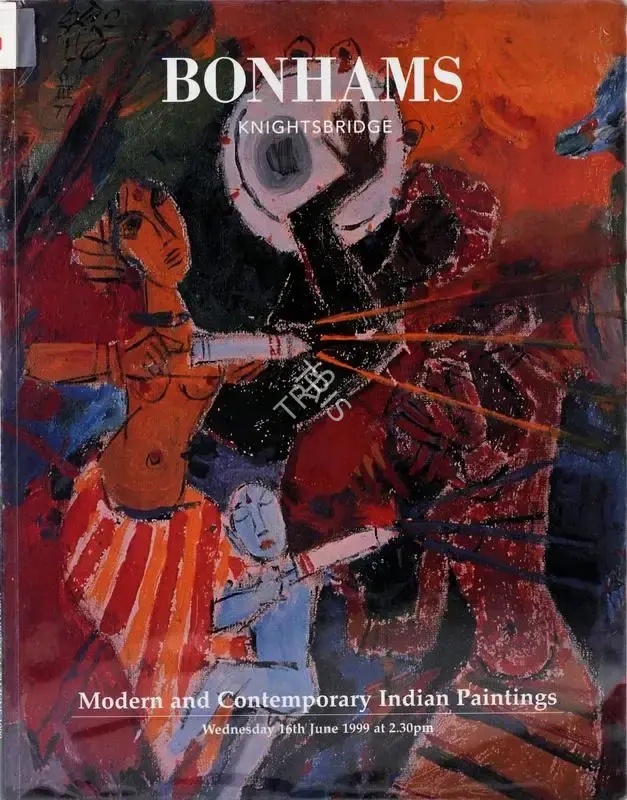 Bonhams (Auction House). Modern and Contemporary Indian Paintings. 16 June 1999, London | Auction Catalogue | EconomicsArt | 00861858