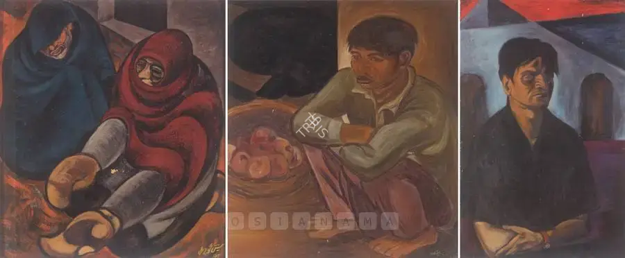 Gujral, Satish (Artist). Untitled. Oil on canvas, 1959 | Painting | FineArts | 00598070