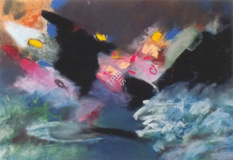 Sundaram, Vivan (Artist). Untitled. Pastel, black chalk and gouache on paper, 1987 | Drawing | FineArts | 00374754