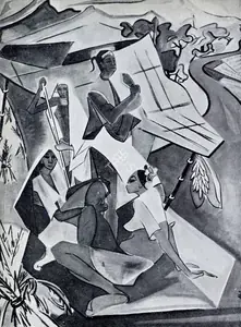 Sabavala, Jehangir (Artist). Adibasis, n.d. | Painting