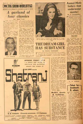 Shatranj. In <i>Blitz.</i> 08 March 1969 | Film Review | 00144880