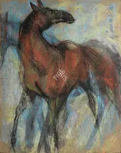 Das, Sunil (Artist). Horse Series, late 1950s | Drawing