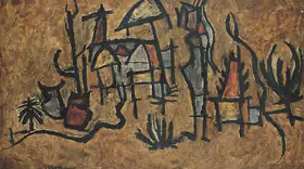 Bhaskaran, R.B. (Artist). Village, 1966 | Painting