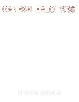 Haloi, Ganesh (Artist). Ganesh Haloi '1989, 1989 | Solo Exhibition Invitation | 00859139