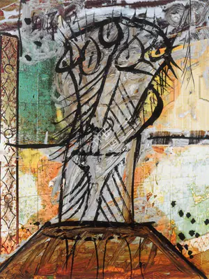 Souza, F.N. (Artist). Head, 1962 | Painting