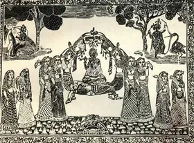 Unknown (Artist). Episode from The Life of Krishna, 1980s | Graphic Art