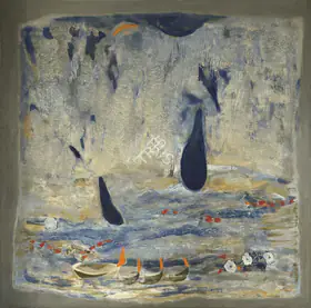 Rao, Rekha (Artist). Rain, 1997 | Painting
