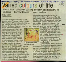 Dastur, Nicole (Reporter). Varied Colours of Life, 29 October 2005 | Newspaper Clipping