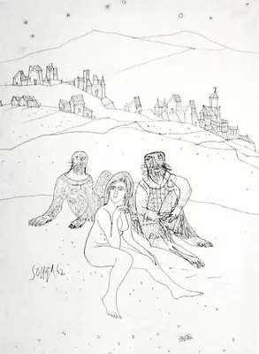 Souza, F.N. (Artist). Untitled, 1962 | Drawing
