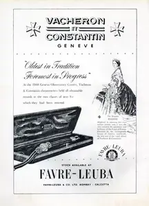 Favre Leuba (Advertiser). Vacheron et Constantin Geneve, 1952 | Advertisement