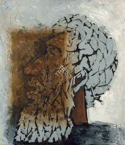 Husain, M.F. (Artist). Hair, 1970 | Painting
