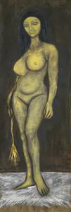 Souza, F.N. (Artist). Girl With The Silken Whip, 1954 | Painting