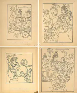 Pai, Laxman (Artist). Studies of Siroda Temple, n.d. | Drawing