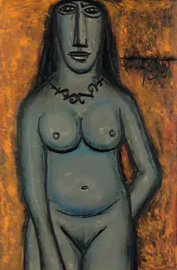 Souza, F.N. (Artist). Nude, 1958 | Painting
