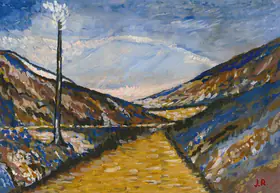 Roy, Jamini (Artist). Untitled (Landscape), n.d. | Painting