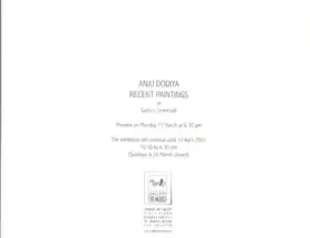 Dodiya, Anju (Artist). Anju Dodiya, 2001 | Solo Exhibition Invitation | 00859071