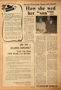 Irani, Vijaya (Reviewer). How She Wed Her "Son" !!!. In <i>Blitz - India's Greatest Weekly.</i> p. 18. Bombay: R.K. Karanjia, 22 September 1973 | Film Review | CinemaEducation | 00143473