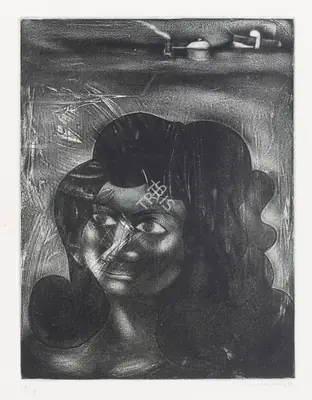 Reddy, Ravinder (Artist). Untitled (Woman), 1989 | Graphic Art