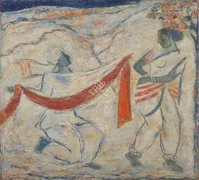 Hebbar, K.K. (Artist). Sangya Bala, 1983 | Painting