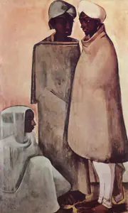 Sher-Gil, Amrita (Artist). Hillmen, 1935 | Painting
