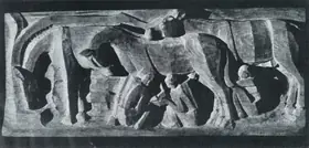 Bhagat, Dhanraj (Artist). Shoeing the Horse, n.d. | Sculpture