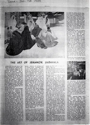 The Art of Jehangir Sabavala, February 1959 | Newspaper Clipping | 00728342