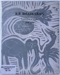Bhaskaran, R.B. (Artist). R.B. Bhaskaran, 1992 | Solo Exhibition Catalogue | 00875397