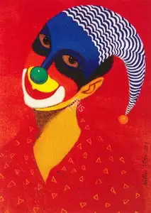 Utge, Nitin (Artist). Clown II, n.d. | Painting