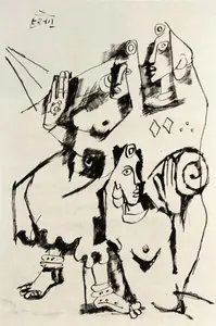 Husain, M.F. (Artist). Untitled, c.1950s | Drawing