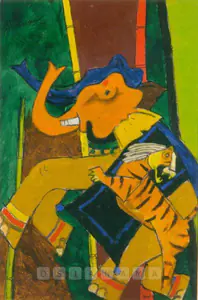 Husain, M.F. (Artist). Untitled, n.d. | Painting