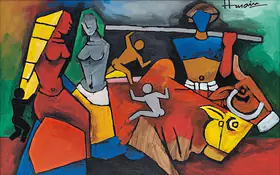 Husain, M.F. (Artist). Untitled, 1998 | Painting