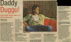 Khan, Rubina A. (Reporter). Daddy Duggu, 07 July 2006 | Newspaper Clipping | 00850654