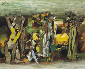Husain, M.F. (Artist). Wilderness, c.late 1950s | Painting