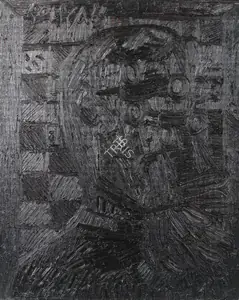 Souza, F.N. (Artist). Black Head, 1965 | Painting